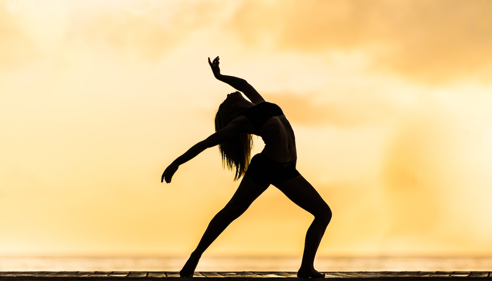 the benefits of mindful movement silhouette