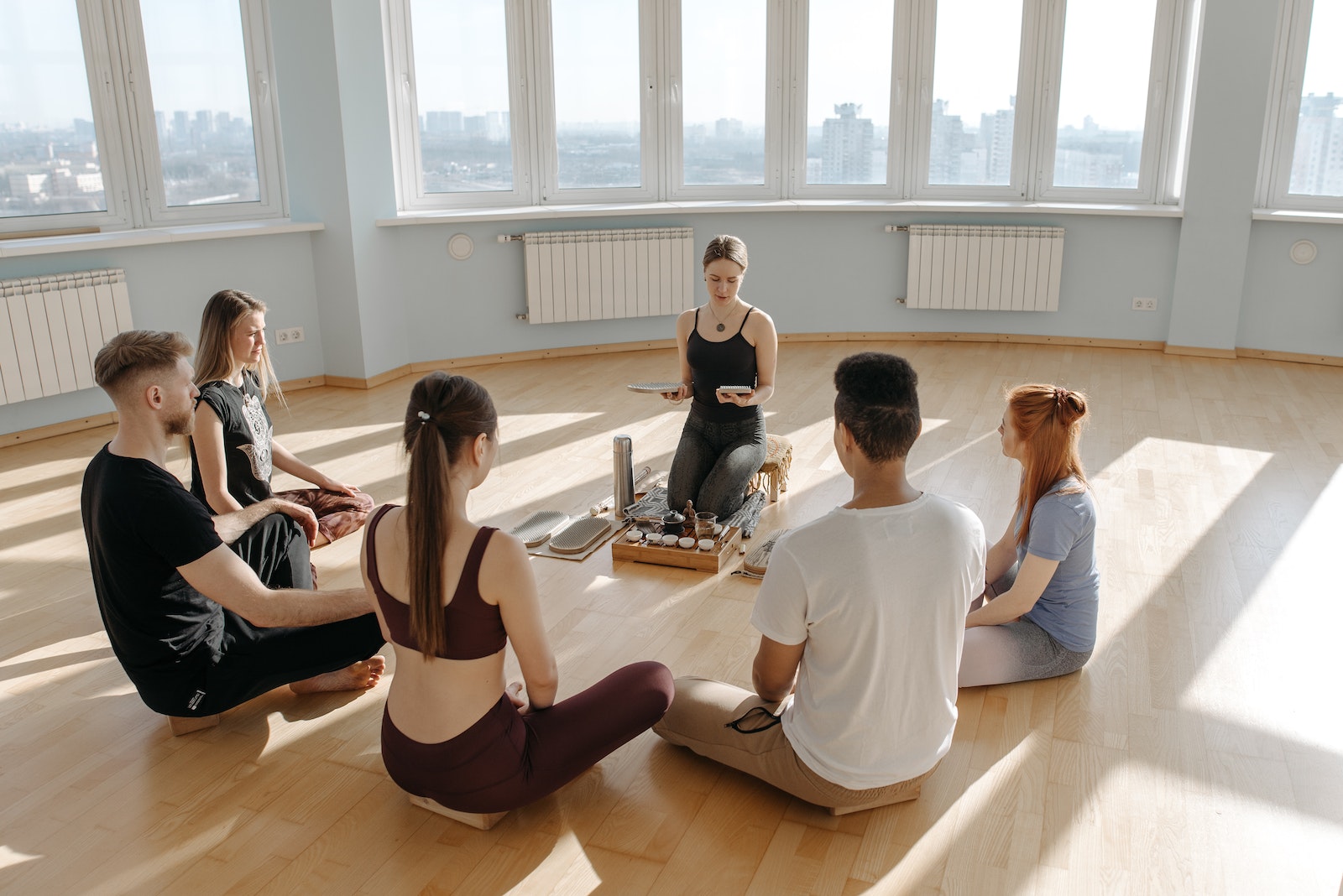 Family-Based Weight Loss yoga session