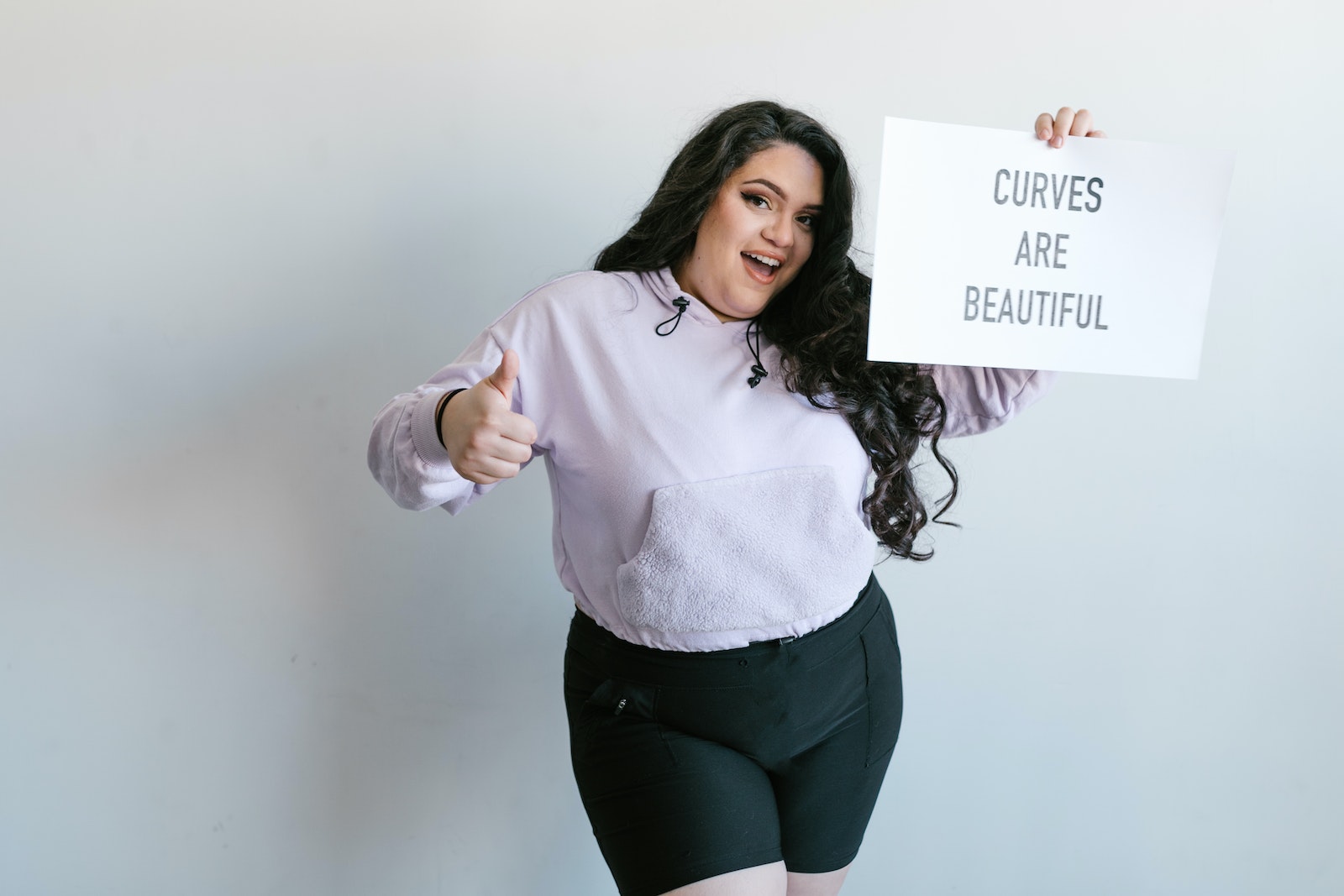 Mindful for Body Positivity confident woman