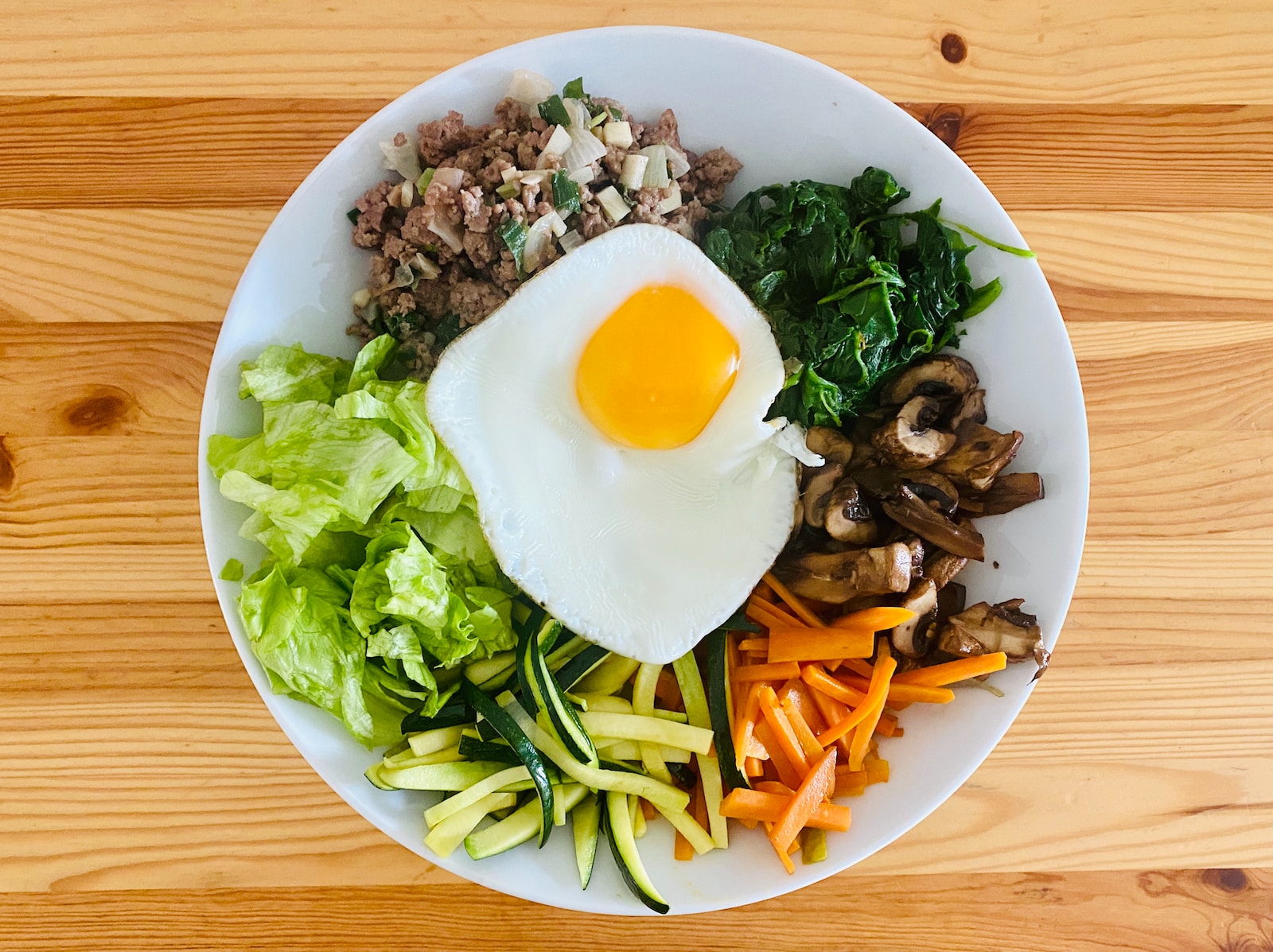 egg on white ceramic plate